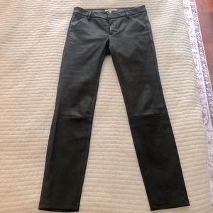 Genuine Leather Low-Rise leather pants
